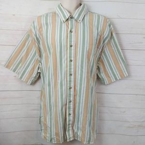 Scandia Woods Striped BUtton Up Colorful 2XL
